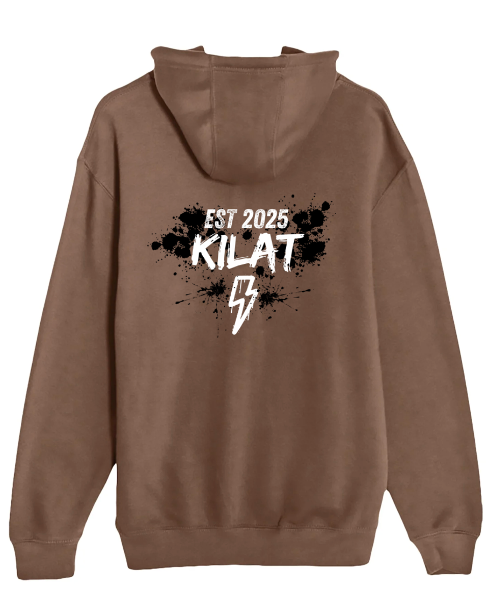 KILAT Spray Paint Hoodie Hot Chocolate